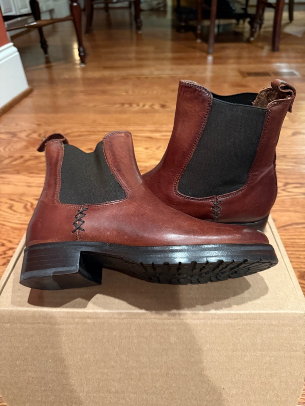 Frye Melissa cognac size 6 new